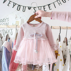 Baby Gir Party Casual Mesh Dresses 3-24 Months