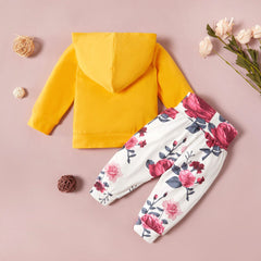 Baby Girl Long Sleeve Tops+Bottoms 2 Pcs Set 0-2 Years