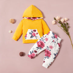 Baby Girl Long Sleeve Tops+Bottoms 2 Pcs Set 0-2 Years