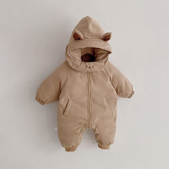 0-3T Baby Jumpsuit Thick Winter Romper