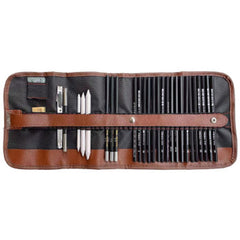 29Pcs Sketch Pencil Set Portable Outdoor Travel Sketching Kit