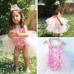 Flower Baby Girl Party Dress 1-3Y