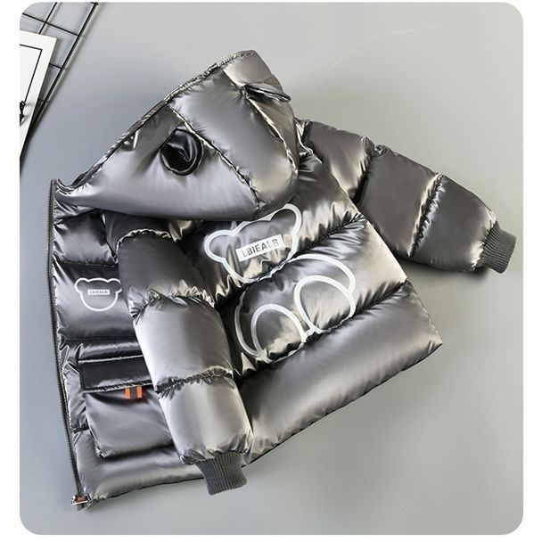 Kid Boy PaddedDown Plush Warm Thickened Jacket Coats