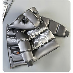 Kid Boy PaddedDown Plush Warm Thickened Jacket Coats
