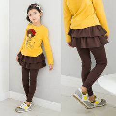 Kid Girl Multi-color Stretch Korean Pants