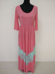 Family Matching Solid Color Parent-child Dress