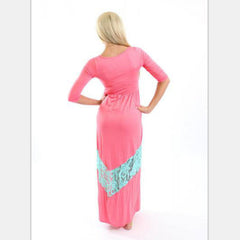 Family Matching Solid Color Parent-child Dress