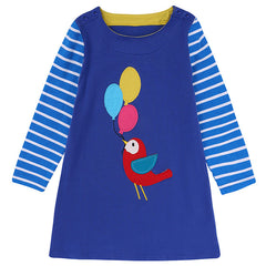 Kid Baby Girls Long Sleeve Spring Autumn Cotton Dresses