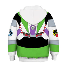 Kid Boy Toy Story Buzz Lightyear 3D Animation Cosplay Hoodie