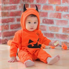 3M-3T Baby Autumn Winter Halloween Pumpkin Rompers