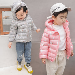 Kid Baby Boy Girl Cotton Jacket Cotton-padded Jacket Light Down Coat