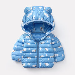 Kid Baby Boy Girl Cotton Jacket Cotton-padded Jacket Light Down Coat