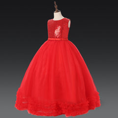 Kid Girl Princess Model Catwalk Cello Play Tuxedos Party Dresses