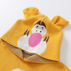 Kid Baby Boy Ins Winter Hooded Tiger Sweater