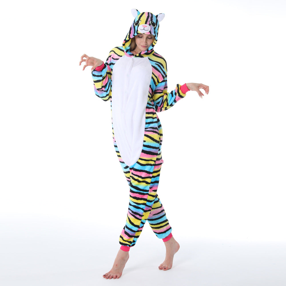Family Matching Parent-child Cartoon Animal One-piece Pajamas