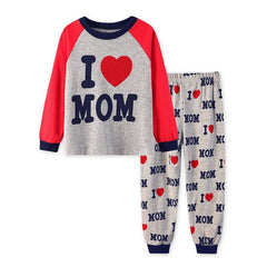 Kid Girl Long Sleeved Cartoon Home Pajamas