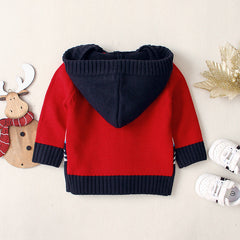 Ins Baby Hot Christmas Hooded Sweater Cartoon Coat