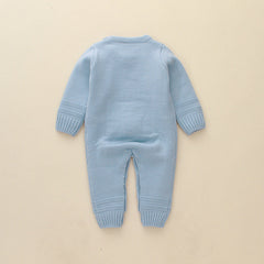 Baby Boy Girl Knitted Rabbit Jumpsuits Trending Sweaters Rompers