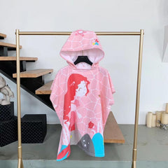 Kid Baby Boy Girl Bath Towel Cotton Hooded Cloak Beach Towel Pajamas