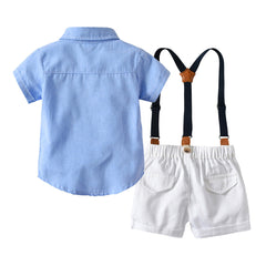 Baby Boy First Birthday Short Sleeved 2 Pcs Sets