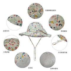 Baby Bucket Hat Cotton Breathable Fisherman Hats Summer Sun Cap