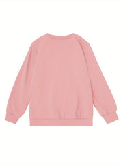 Kid Girl Creative Butterfly Graphic Print  Long Sleeve Sweatshirt