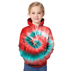 Kid Girl Fashion 3D Printed Colorful Hoodie