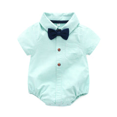 Baby Boy Gentleman Harley Summer Crawl Suit 2 Pcs Sets