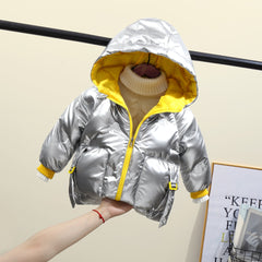 Kid Baby Autumn Winter Thickened Pie Wind Proof Warm Coat