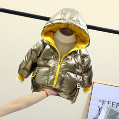 Kid Baby Autumn Winter Thickened Pie Wind Proof Warm Coat