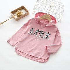 Kid Girl Cartoon Printed Shirts Boys Long Sleeve Pullover