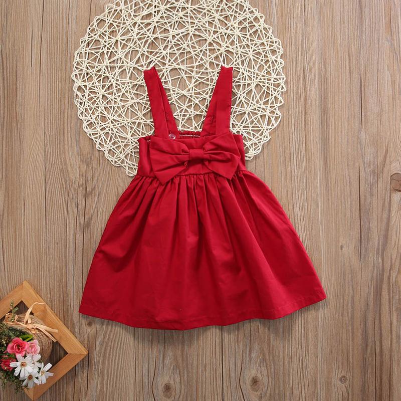 Baby Girl Bowknot Sleeveless Short Mini Dress