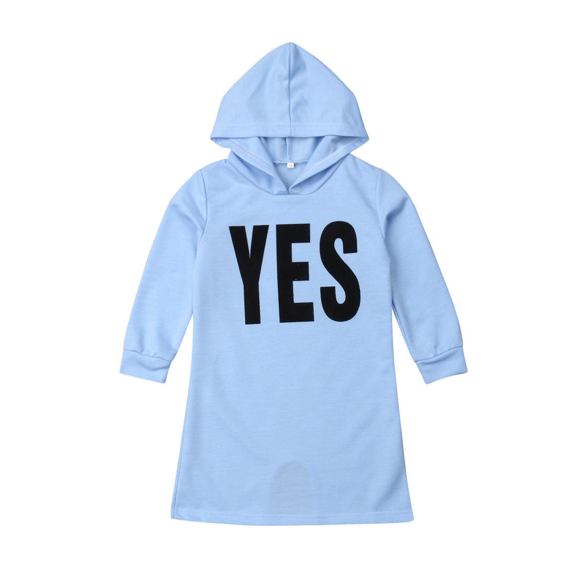 Autumn Causal Kids Girls Letter Print Sweatshirt Dress