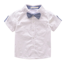 Gentleman Baby Boy Bow Tie Short Sleeve Shorts 2 Pcs Sets