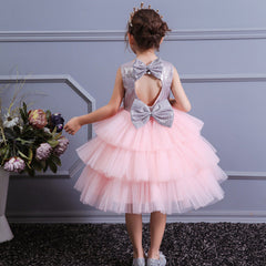 Kid Girl Ceremonies Wedding Party Birthday Gown Tutu Dress