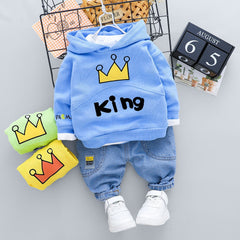 Baby Girls Boys Clothing Cartoon Tops +Bottoms 2Pcs/set