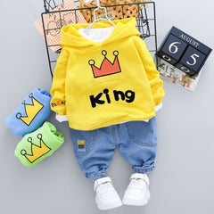 Baby Girls Boys Clothing Cartoon Tops +Bottoms 2Pcs/set