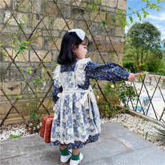 Autumn Girls Fashion Floral Dresses 1-6 Years