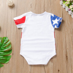 Baby Boys Girls Independence Day 4th-of-july Stars Stripes Patriotic Romper
