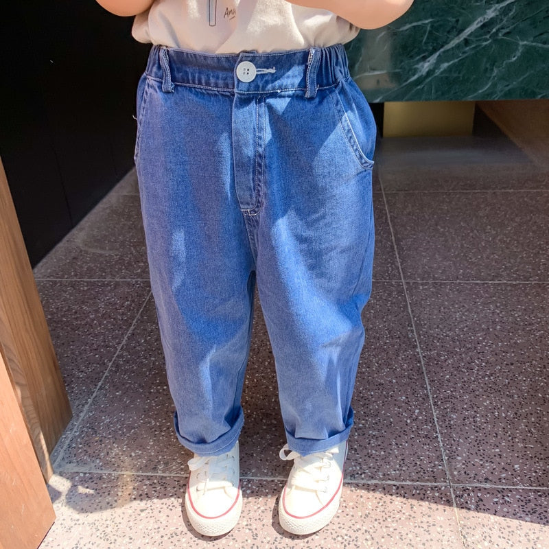 New Arrival Girls Boys Fashin Denim Pants