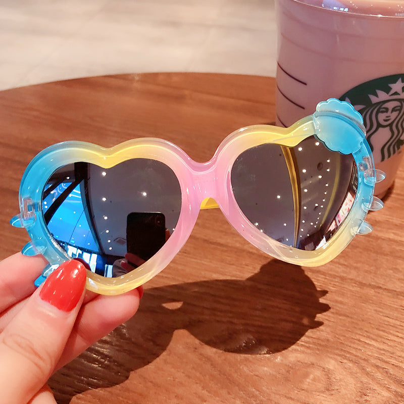 Kid Baby Star Cartoon Round Sunglasses UV400 Goggles