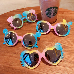 Kid Baby Star Cartoon Round Sunglasses UV400 Goggles