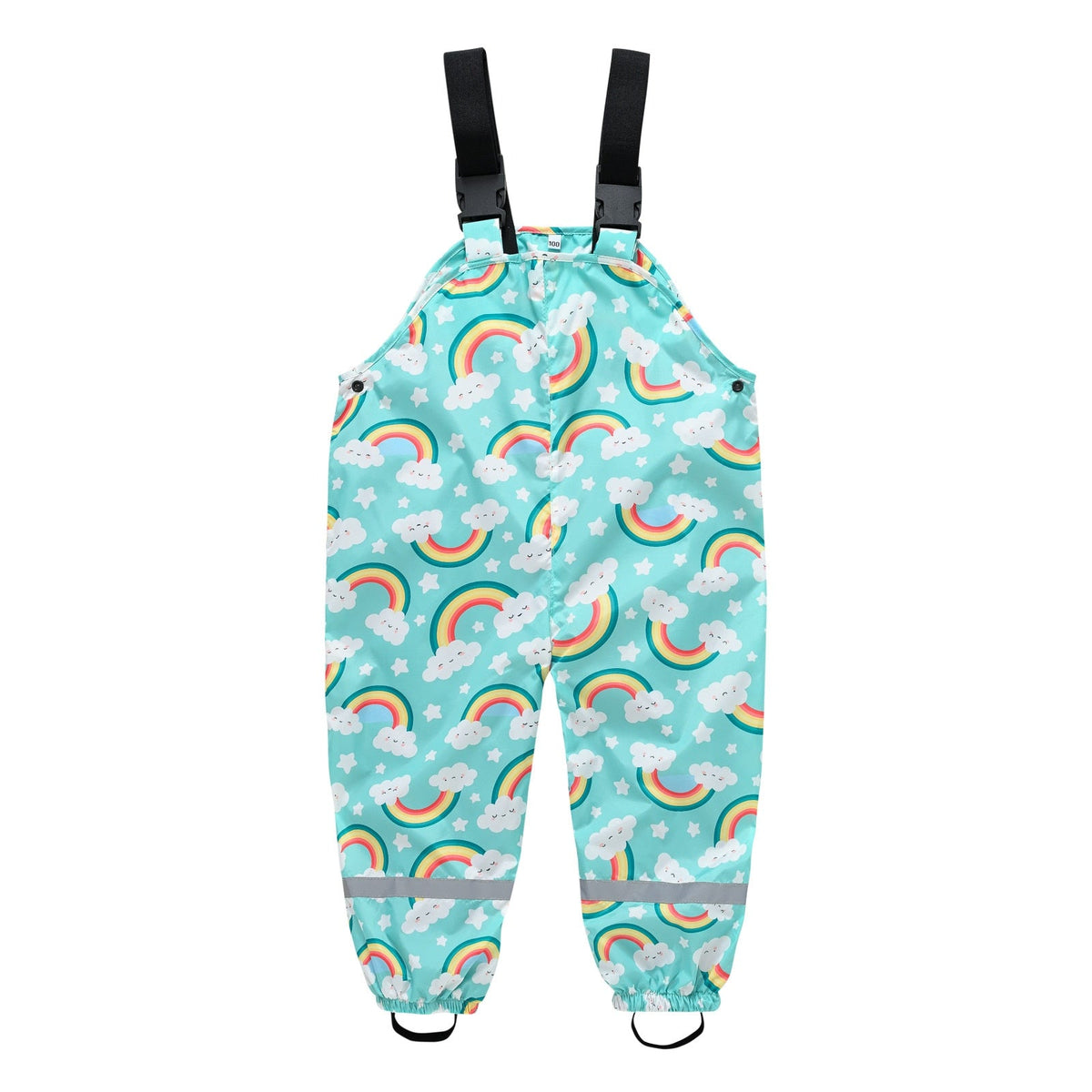 Boys Girls Rain Waterproof Jumpsuit Sport Bib Overalls Pants