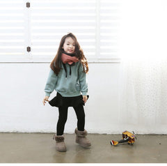 Spring Autumn Pure Color Girls Pants Kids Leggings