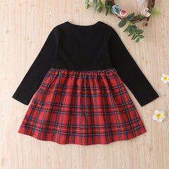 Kid Baby Girls Spring Bow Long Sleeve Casual Dresses