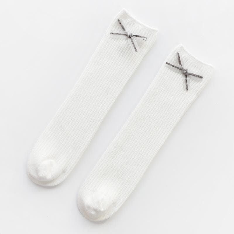 Baby / Toddler / Kid Girl's Bowknot Solid Stockings Socks