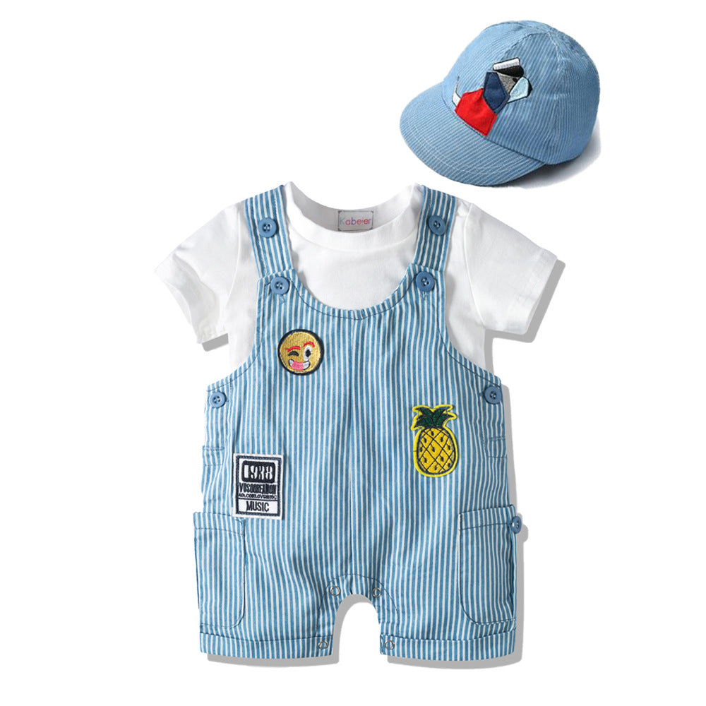 Baby Boy Suit Tie Harnesses Fart 3 Pcs Sets