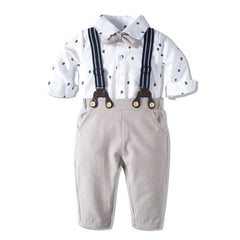Baby Boy Suit Long Sleeve Fashionable Gentlemen 2 Pcs Sets