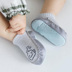 Baby Boy Girl Stylish Cartoon Decor Antiskid Socks