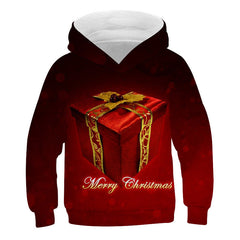 Kid Boy Girl Christmas Explosion Loose 3D Print Hoodie